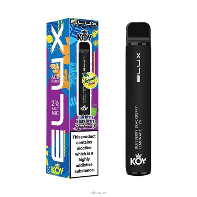 Elux Bar سلسلة عصير الليمون vape القابل للتصرف عصير الليمون التوت الأسود ELUX abu dhabi RL04105