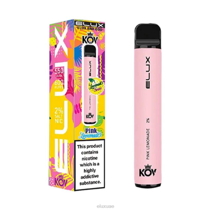 Elux Bar سلسلة عصير الليمون vape القابل للتصرف عصير الليمون الوردي ELUX uae RL04104