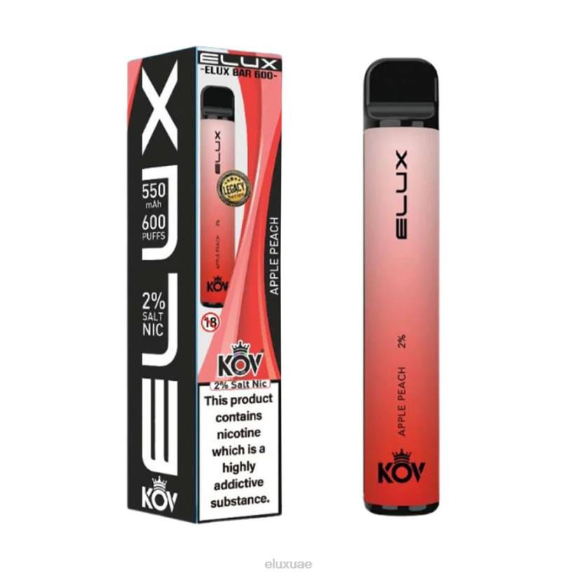 Elux Bar سلسلة ليجاسي vape القابل للتصرف التفاح والخوخ ELUX vape store RL04103